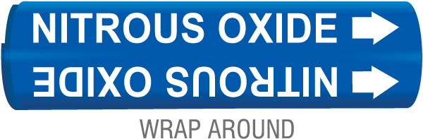 Nitrous Oxide Wrap Around Pipe Marker