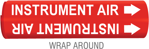 Instrument Air Wrap Around Pipe Marker