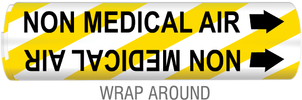 Non Medical Air Wrap Around Pipe Marker