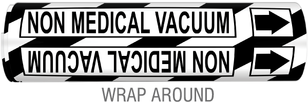 Non Medical Vacuum Wrap Around Pipe Marker