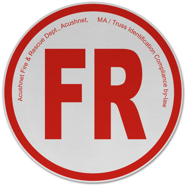 Massachusetts Floor / Roof Truss Sign