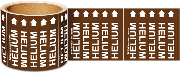 Helium Medical Gas Marker on a Roll