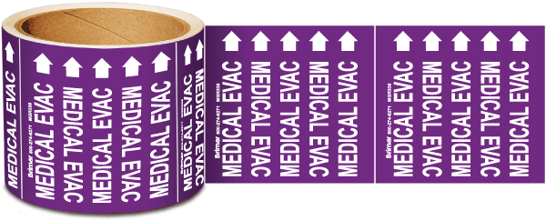 Medical Evac Gas Marker on a Roll