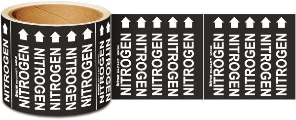 Nitrogen Medical Gas Marker on a Roll