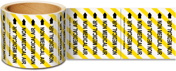 Non Medical Air Gas Marker on a Roll