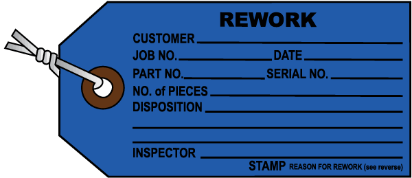 Rework Inventory Tag