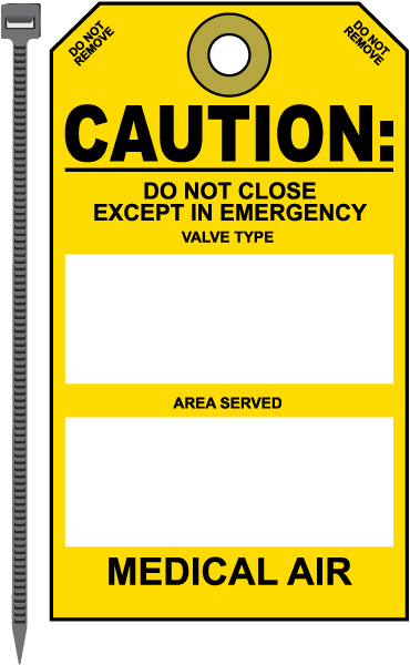 Medicalal Air Equipment Tag