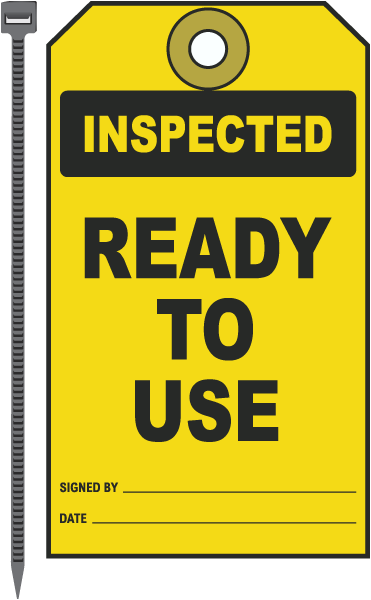 Inspected Ready To Use Tag