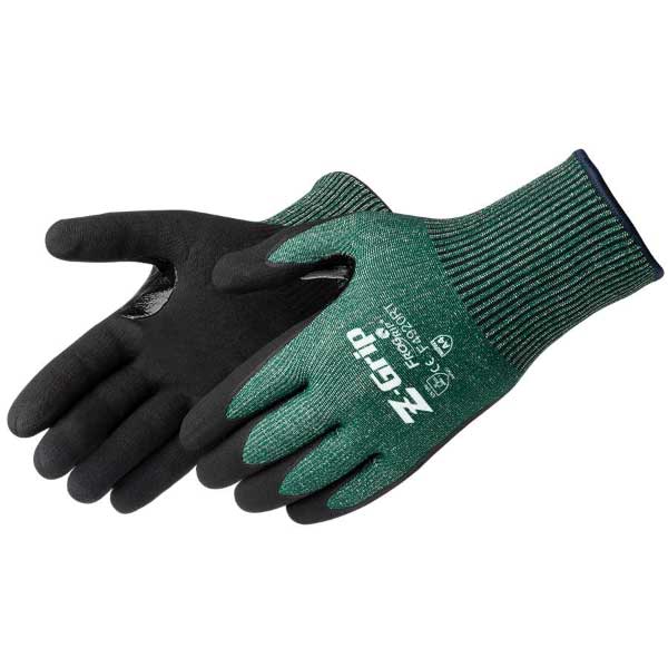 A4 Cut Level 13 Gauge Black Forrest Green Anti-Cut Gloves
