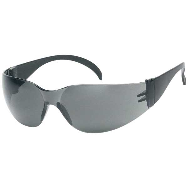 Gray Wrap Around Safety Glasses, Gray Lens- Economy 