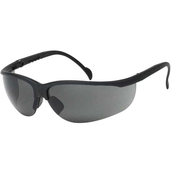 Semi-Frane Safety Glasses- Black Frame & Gray Lens