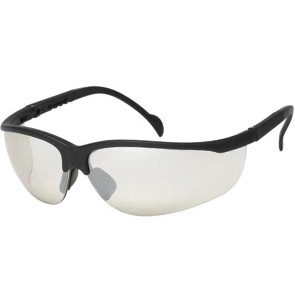 Semi-Frame Safety Glasses- Black Frames, Indoor/Outdoor Lens