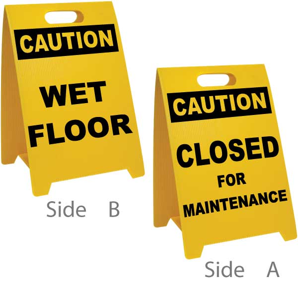 Wet Floor / Closed For Maintenance Floor Sign
