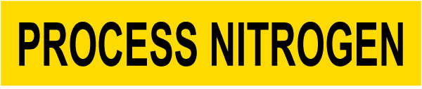 Process Nitrogen Self-Adhesive Pipe Marker
