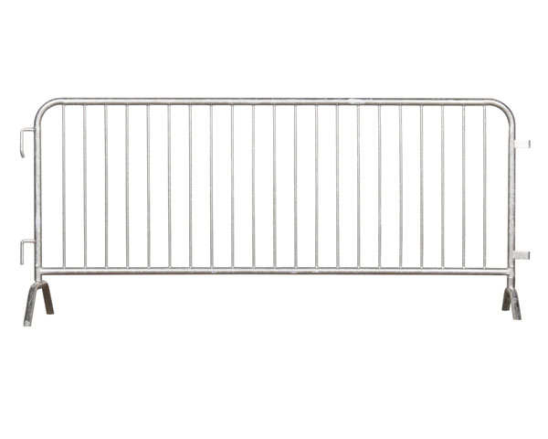 8.5 ft Gray Interlocking Steel Barricade