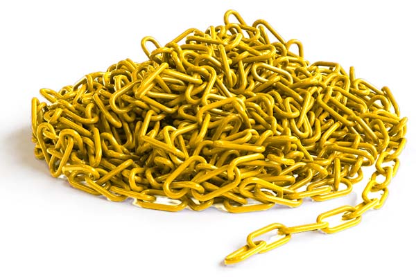 500 ft. Yellow Plastic Chain
