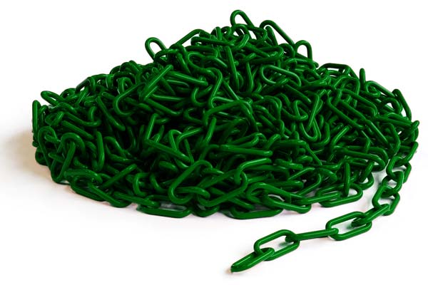 500 ft. Dark Green Plastic Chain