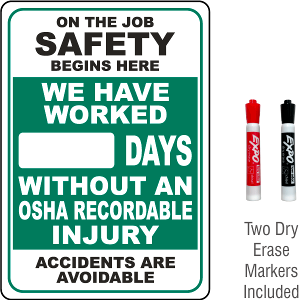 On The Job Safety Begins Here Scoreboard