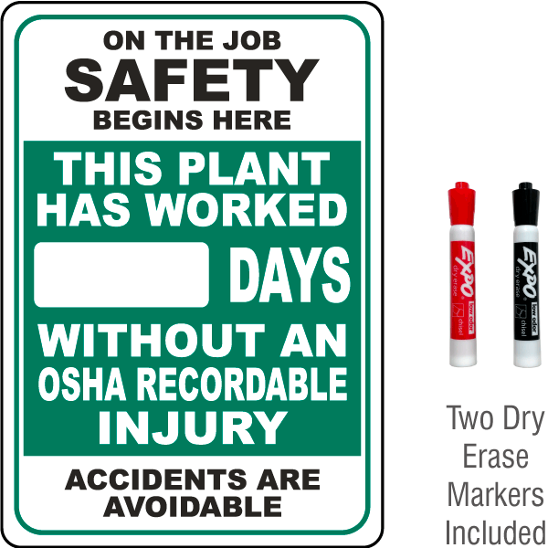 On The Job Safety Begins Here Scoreboard