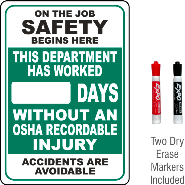On The Job Safety Begins Here Scoreboard