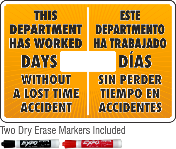 Bilingual This Department Has Worked Scoreboard