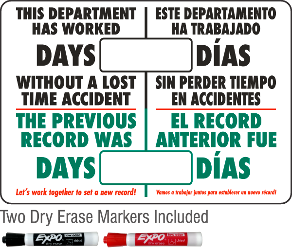 Bilingual This Department Has Worked Scoreboard