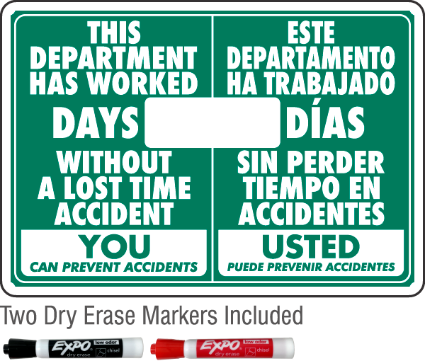 Bilingual This Department Has Worked Scoreboard