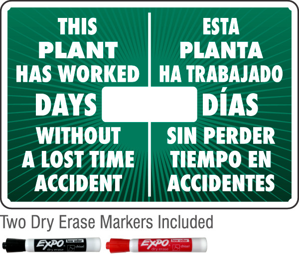 Bilingual This Plant Has Worked Scoreboard