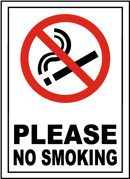 All Materials & Sizes Self Adhesive Sticker No Smoking Sign 