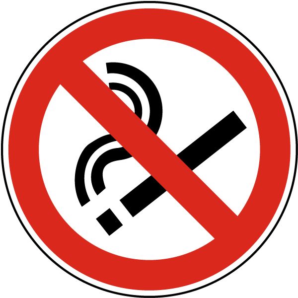 No Smoking Symbol Label