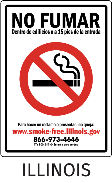 Illinois No Smoking Sign