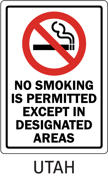 Utah No Smoking Sign