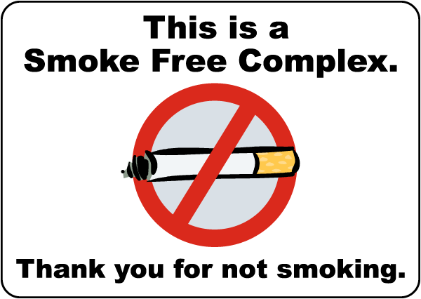 Connecticut Smoke Free Complex Sign