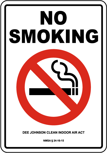 New Mexico No Smoking Sign