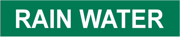 Rain Water Pipe Label
