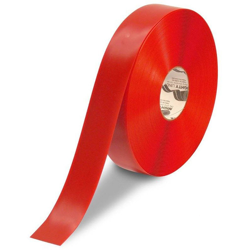 2" Red Mighty Line Safety Floor Tape - 100 FT. Roll