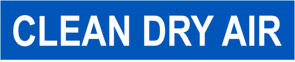 Clean Dry Air Self-Adhesive Pipe Marker