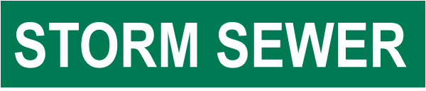 Storm Sewer Pipe Label