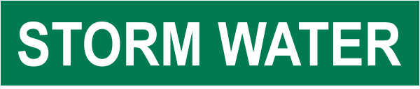 Storm Water Pipe Label