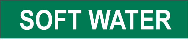 Soft Water Pipe Label