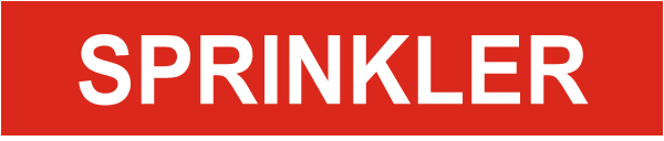 Sprinkler Pipe Label