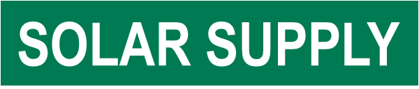 Solar Supply Pipe Label
