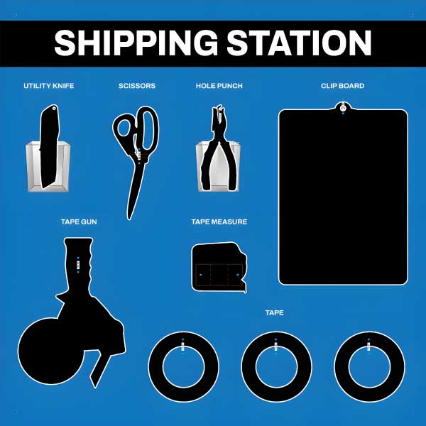 Shipping Station Pack 5S Shadow Board