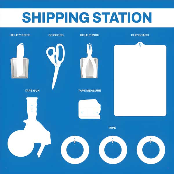 Shipping Station Pack 5S Shadow Board
