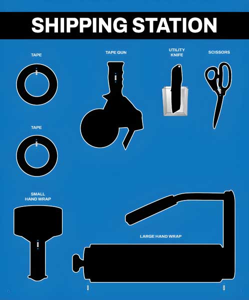 Shipping Station Wrap 5S Shadow Board