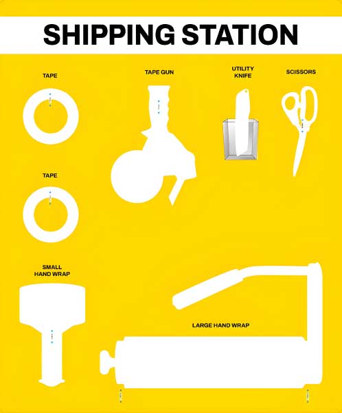 Shipping Station Wrap 5S Shadow Board