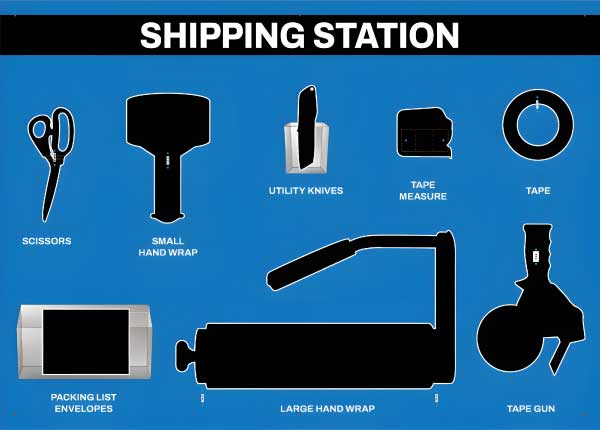Shipping Station Wrap 5S Shadow Board