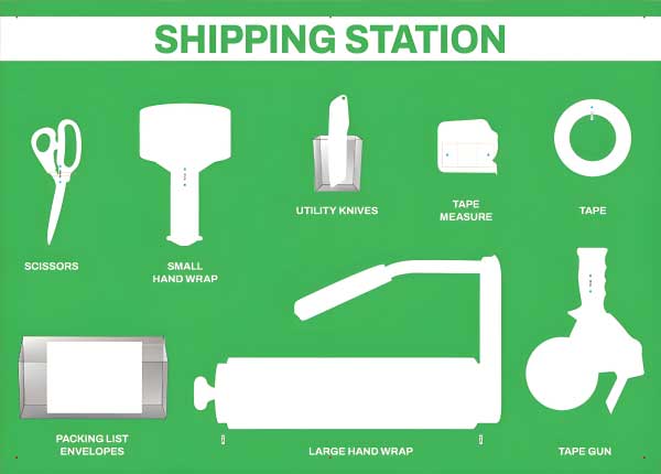 Shipping Station Wrap 5S Shadow Board