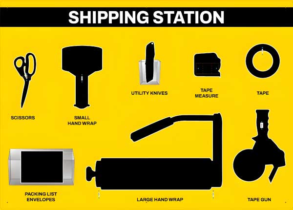 Shipping Station Wrap 5S Shadow Board