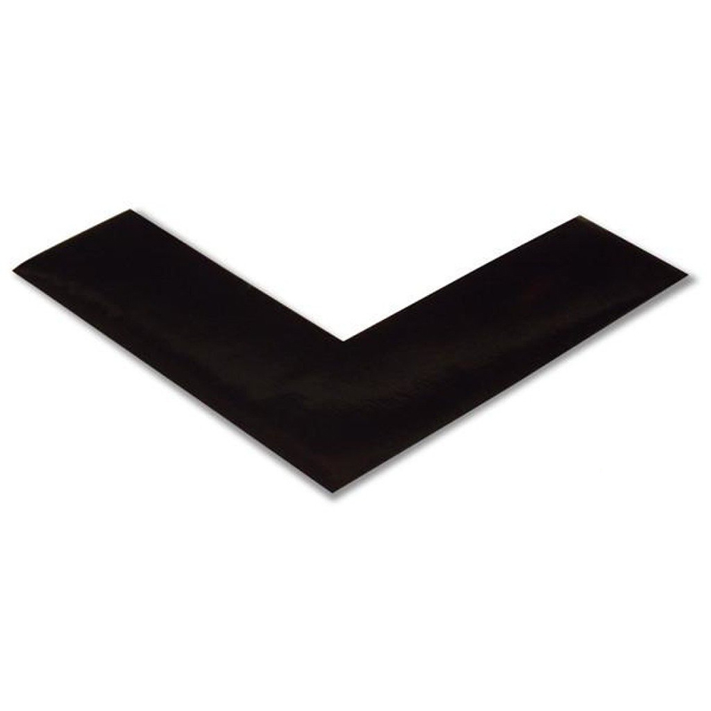 2" Solid Black Angle Mighty Line Safety Floor Tape